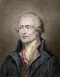 Porträt von Marie Jean Antoine Nicolas de Caritat, Marquis de Condorcet (1743 - 1794) - Gravur von Jean Jacques Frilley (1797-1850)