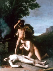 Adam und Eva finden Abels Leichnam, 1858