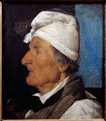 Porträt von Jean Hermann, der alte Schreiner. Gemälde von Jean Jacques Henner (1829-1905) 1845. Paris, Musée du Petit Palais