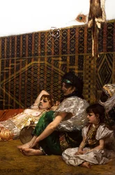 Inneres eines Harems in Marokko (Detail)