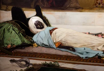 Le jour des funerailles - Szene aus Marokko (Detail)