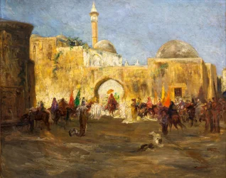 Verlassen der Moschee