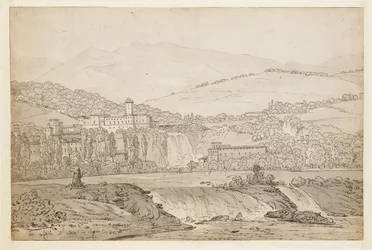 Ansicht von Isola di Sora, in der Nähe von Neapel