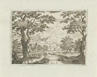 Dorf an einem Fluss