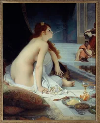 Orientalismus: „Die weiße Sklavin“, 1888. 1,46 x 1,18 m. Nantes, Musée des Beaux-Arts