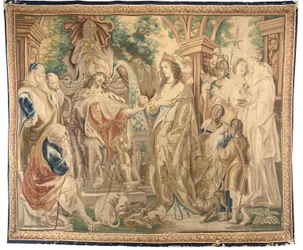 Brüsseler Wandteppich aus einem Satz von sechs