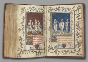 f.321v-322r aus dem Gebetbuch von Bonne von Luxemburg, Herzogin der Normandie, vor 1349