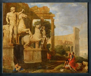 Landschaft mit den Dioskuren