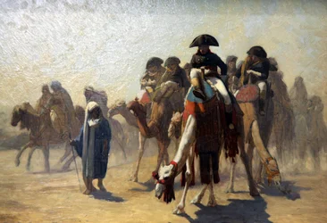 General Bonaparte mit seinem Militärstab in Ägypten, 1863