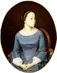 Junge Frau in Blau, 1852