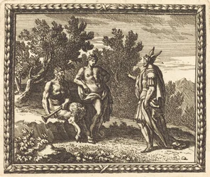 Midas mit Apollo und Pan