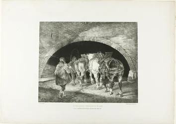Eingang zum Adelphi Wharf, Tafel 11 aus Verschiedene Motive nach dem Leben auf Stein gezeichnet