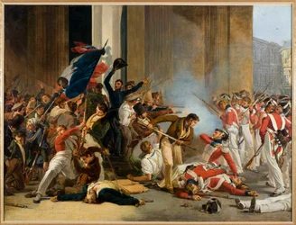 Einnahme des Louvre, 29. Juli 1830; Massaker an den Schweizer Garden