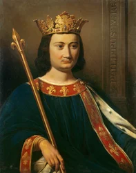 Porträt Philipps IV. des Schönen (1268 - 1314), König von Frankreich