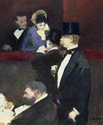 Eine Loge in der Oper, ca. 1880