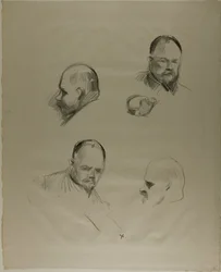 Ambroise Vollard, vier Skizzen