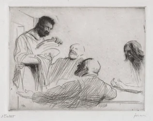 Vor dem Mahl in Emmaus