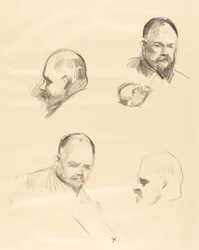 Vier Skizzen von Ambroise Vollard