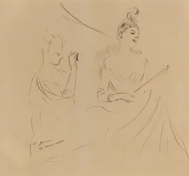 Zwei Damen in einer Loge, 1886