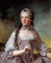 Porträt von Madame Adelaide von Frankreich (1732-1800), Tochter von König Ludwig XV. Gemälde von Jean-Marc Nattier (1685-1766) 1749
