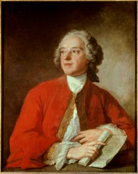 Porträt von Pierre Augustin Caron de Beaumarchais (1732-1799), französischer Schriftsteller und Dramatiker