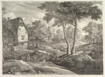 Bauern auf dem Marsch