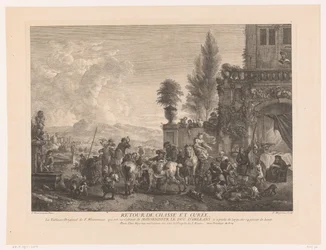 Rückkehrende Jagdgesellschaft