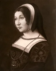 Unbekannte Frau, früher bekannt als Margaret Tudor, um 1520