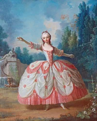 Porträt von Barbara Campanini, bekannt als La Barbarina