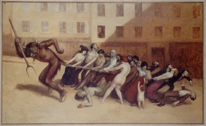 Die Pariser leben von der Hand in den Mund, ca. 1920
