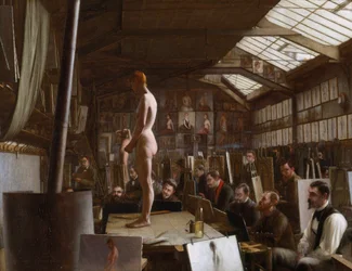Bouguereaus Atelier an der Académie Julian, Paris