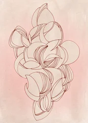 Fließende Blush-Formen