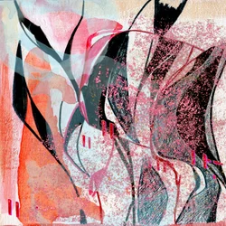 Moderner pinker Fluss