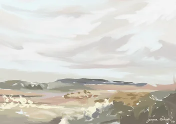 Friedliche Wüstenlandschaft