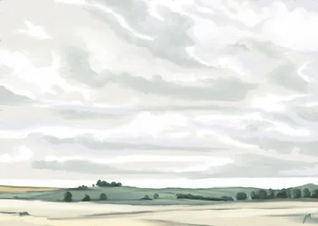 Serene Landschaft auf dem Land