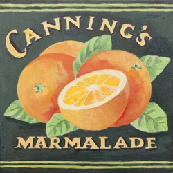 Cannings Marmeladenetikett