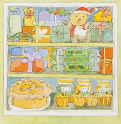 Weihnachtsschrank Innenansicht