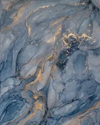 Ruhiges Blau-Gold