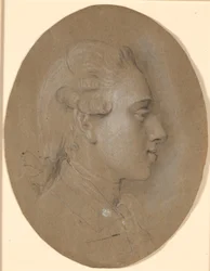 Friedrich der Sechste als junger Kronprinz. Im Profil nach rechts