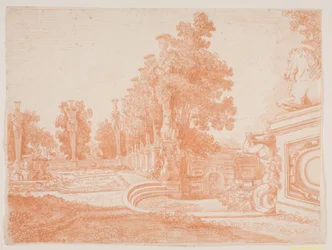 Garten mit Architektur. Caprarola