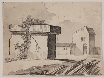 Ruine und Haus