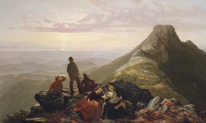 Die verspätete Party auf dem Mansfield Mountain, 1858