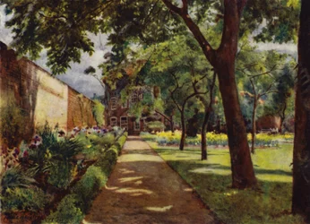 Hogarth House, Blick auf Haus und Garten