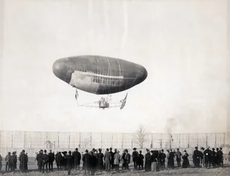 Francois Luftschiff im Flug von der Abteilung für Verkehr auf der Weltausstellung 1904