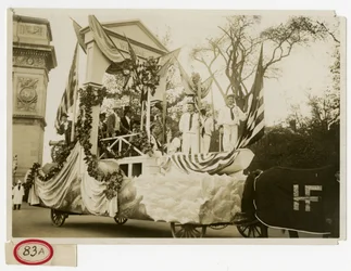 Historischer Paradewagen Nr. 47 Willkommen bei Lafayette