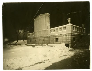 Shaw Memorial hinten bei Nacht, Boston, USA, ca. 1902-10