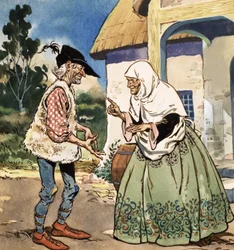 Hänsel und Gretel im Wald