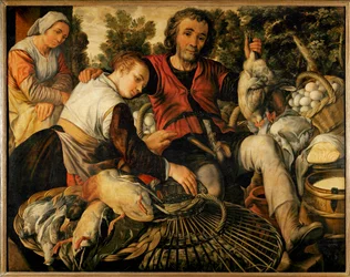 Bauern auf dem Markt
