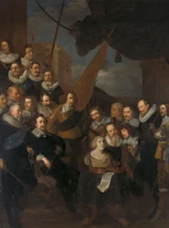 Offiziere und andere Bürgerwehrmänner des XIX. Bezirks von Amsterdam
