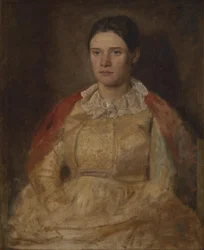 Agnete Skovgaard, geb. Lange, die Frau des Künstlers
